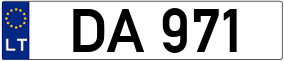 Trailer License Plate
